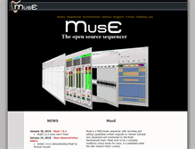 Tablet Screenshot of muse-sequencer.org